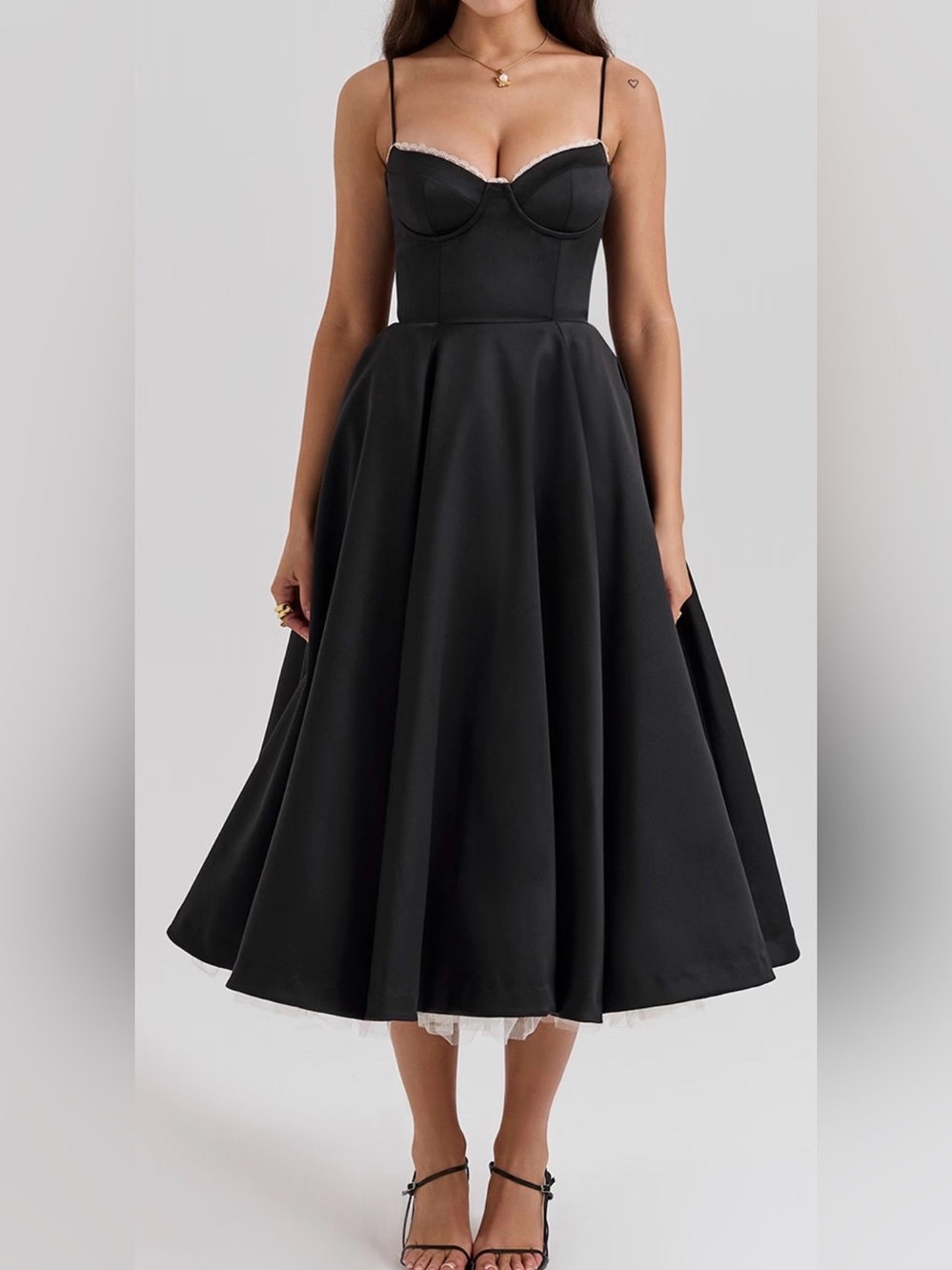 HOUSE OF CB Mademoiselle Dress | Fit & Flare | Size S | NWT No Tags